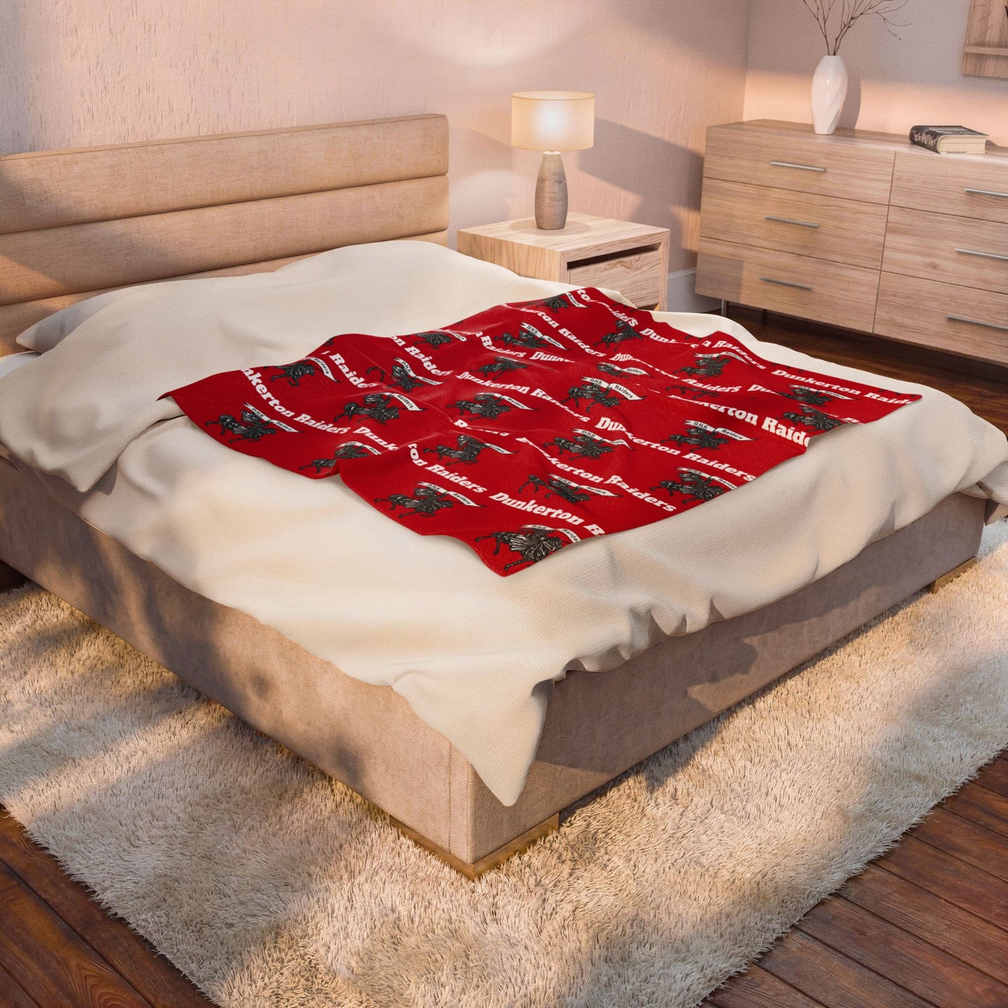 Dunkerton Raiders Vintage - Velveteen Plush Blanket